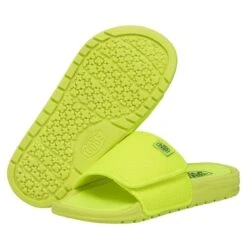 Phoenix Youth Basic Knit - Fluo Yellow -Heydude Shoes 40134 76G PHOENIXYOUTHBASICKNIT FLUOYELLOW PAIRBOTTOM