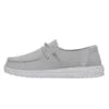 Wendy Youth Slub Canvas - Light Grey -Heydude Shoes 40143 007 WENDYYOUTHSLUBCANVAS LIGHTGREY LEFTSIDE
