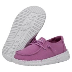 Wendy Toddler Slub Canvas - Violet -Heydude Shoes 40144 508 WENDYTODDLERSLUBCANVAS VIOLET PAIRBOTTOM