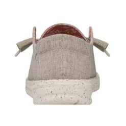 Wendy Chambray Wide - White Nut 6 Wendy Chambray Wide - White Nut -Heydude Shoes 40151 2BK WENDYCHAMBRAYWIDE WHITENUT LEFTBACK 2