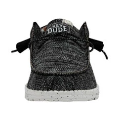 Wally Sox Stitch Wide - Black White -Heydude Shoes 40161 0YH WALLYSOXSTITCH BLACKWHITE LEFTFRONT 1