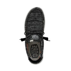 Wally Sox Stitch Wide - Black White -Heydude Shoes 40161 0YH WALLYSOXSTITCH BLACKWHITE LEFTTOP 1