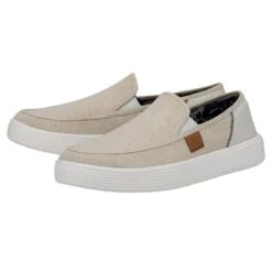 Sunapee Craft - White 4 Sunapee Craft - White -Heydude Shoes 40178 100 SUNAPEEMCRAFTLINEN WHITE PAIRSIDE