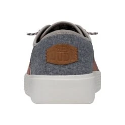 Conway Craft - Red White Blue -Heydude Shoes 40179 6WM CONWAYMCRAFTLINEN REDWHITEBLUE LEFTBACK