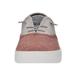 Conway Craft - Red White Blue -Heydude Shoes 40179 6WM CONWAYMCRAFTLINEN REDWHITEBLUE LEFTFRONT