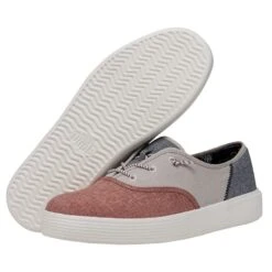 Conway Craft - Red White Blue -Heydude Shoes 40179 6WM CONWAYMCRAFTLINEN REDWHITEBLUE PAIRBOTTOM