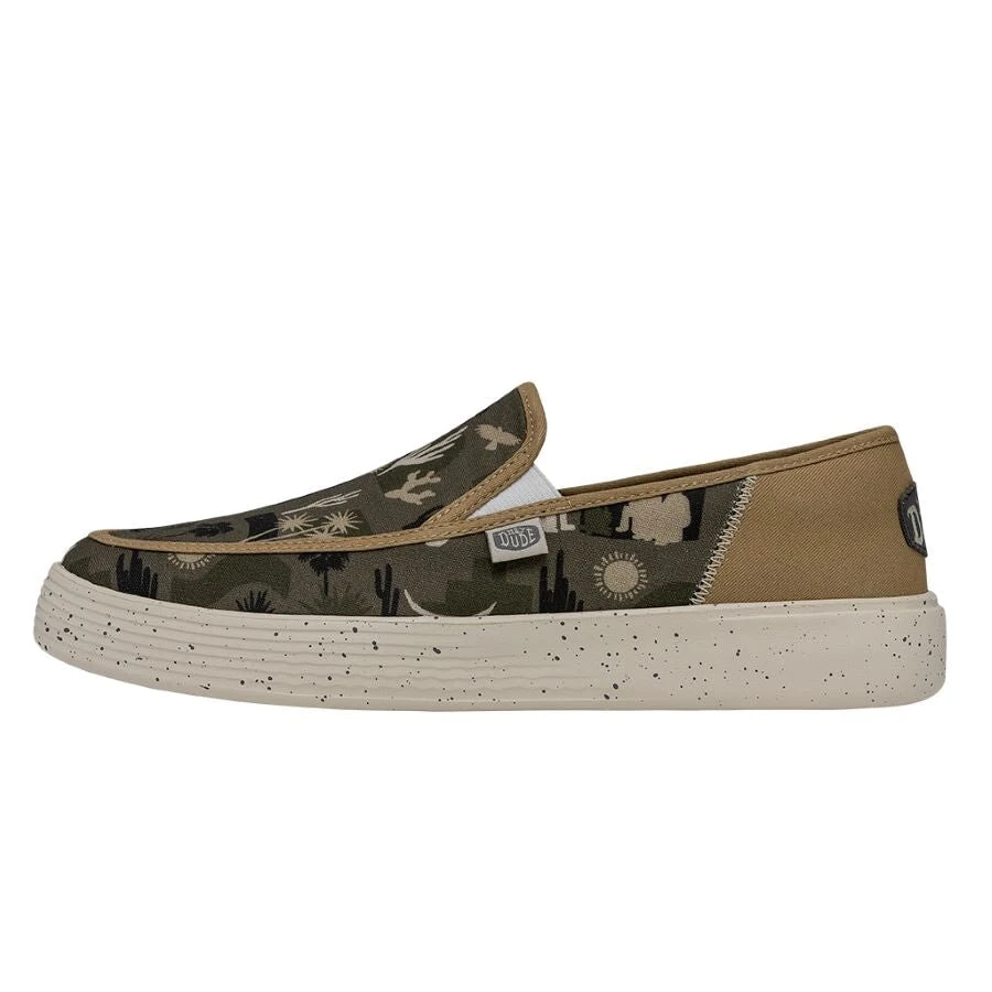 Sunapee Desert - Green Sunapee Desert - Green -Heydude Shoes 40239 315 SUNAPEEMDESERT GREEN LEFTSIDE