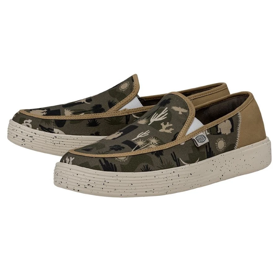 Sunapee Desert - Green Sunapee Desert - Green -Heydude Shoes 40239 315 SUNAPEEMDESERT GREEN PAIRSIDE
