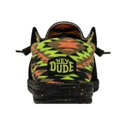 Wally Funk - Neon Black -Heydude Shoes 40357 001 WALLYFUNKNEON BLACK LEFTBACK