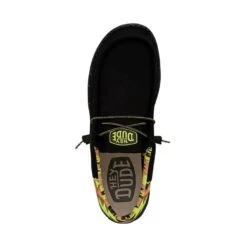 Wally Funk - Neon Black -Heydude Shoes 40357 001 WALLYFUNKNEON BLACK LEFTTOP