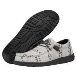 Wally - Shades Grey -Heydude Shoes 40361 030 WALLYSHADES BLACK PAIRBOTTOM