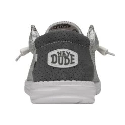 Wally Longneck - Grey 6 Wally Longneck - Grey -Heydude Shoes 40367 030 WALLYLONGNECK GREY LEFTBACK 1