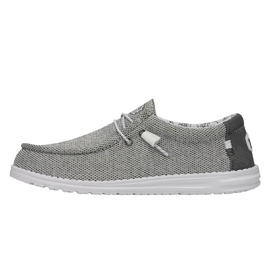 Wally Longneck - Grey Wally Longneck - Grey -Heydude Shoes 40367 030 WALLYLONGNECK GREY LEFTSIDE