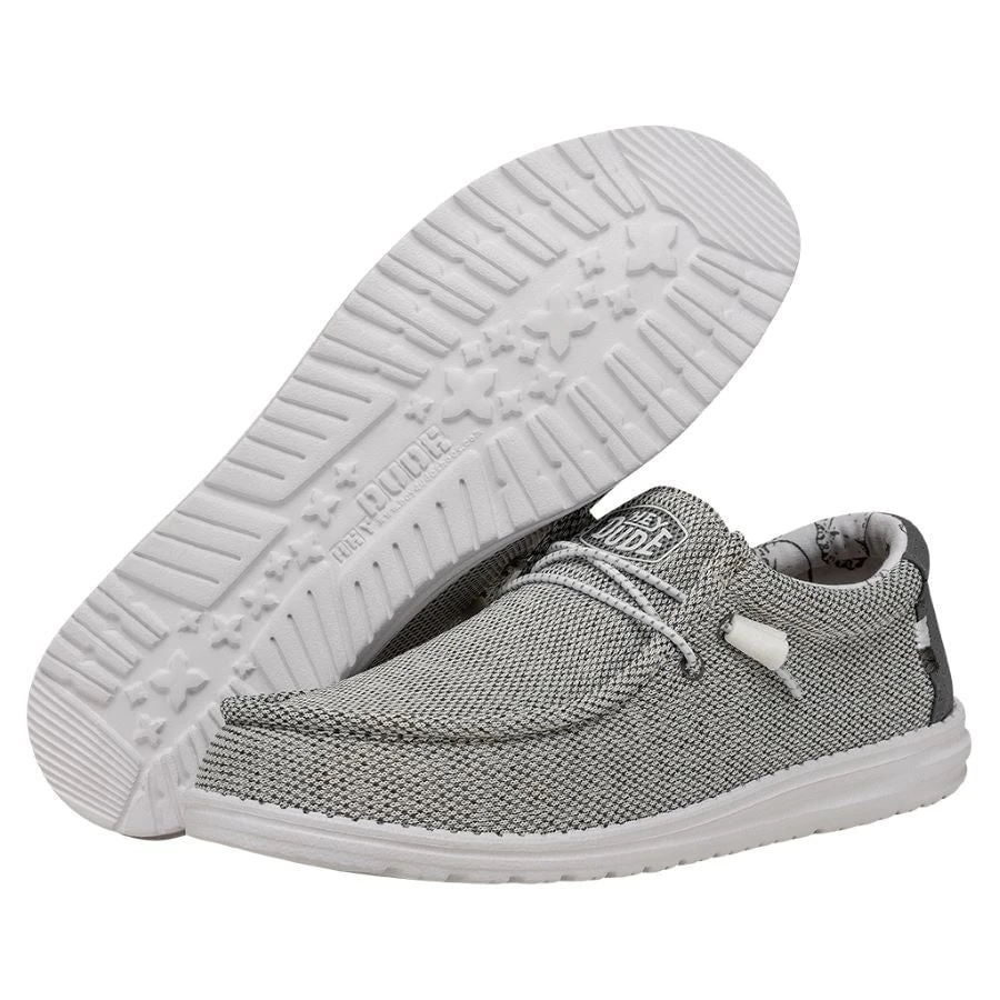 Wally Longneck - Grey Wally Longneck - Grey -Heydude Shoes 40367 030 WALLYLONGNECK GREY PAIRBOTTOM
