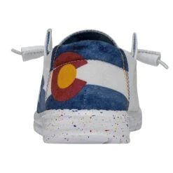 Wendy Colorado Watercolor - White -Heydude Shoes 40383 100 WENDY COLORADOWATERCOLORWHITE LEFTBACK
