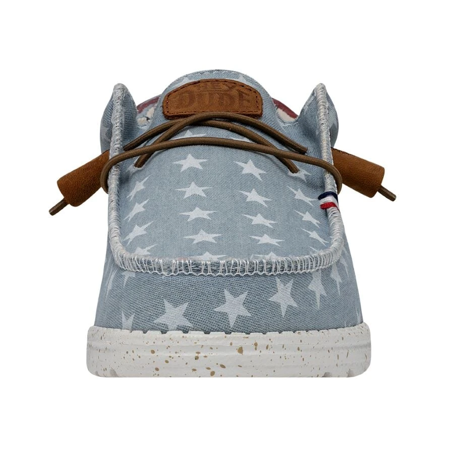 Wally Americana - Denim Star Wally Americana - Denim Star -Heydude Shoes 40395 4NR WALLYAMERICANA DENIMSTAR LEFTFRONT
