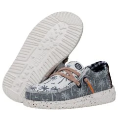 Wally Toddler Tropical - Blue -Heydude Shoes 40477 425 WALLYTODDLERTROPICAL BLUE PAIRBOTTOM