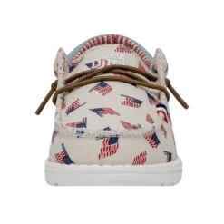 Wally Youth Americana - Flag -Heydude Shoes 40479 1JR WALLYAMERICANAYOUTH FLAG LEFTFRONT