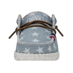 Wally Toddler Americana - Denim Star -Heydude Shoes 40581 4NR WALLYAMERICANATODDLER DENIMSTAR LEFTFRONT