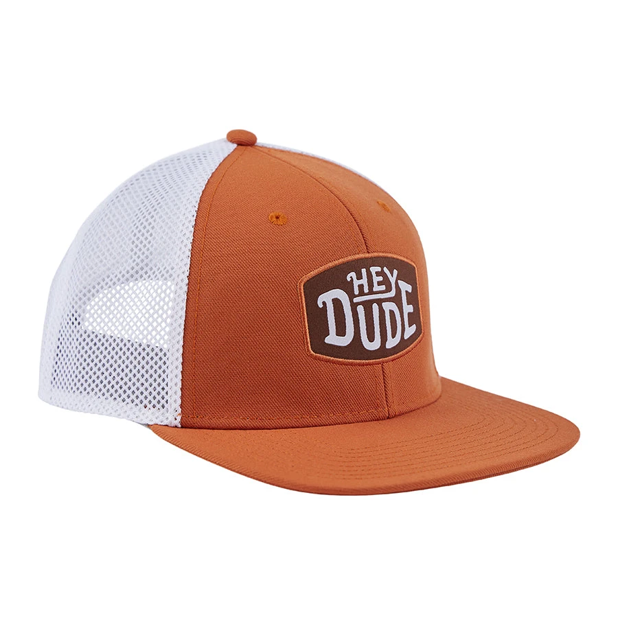 Trucker Cap - Orange Trucker Cap - Orange -Heydude Shoes 41004 810 TruckerHat Orange Side