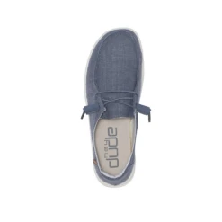 Wendy Chambray - Navy White 7 Wendy Chambray - Navy White -Heydude Shoes MicrosoftTeams image 50