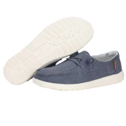 Wendy Chambray - Navy White 4 Wendy Chambray - Navy White -Heydude Shoes MicrosoftTeams image 54