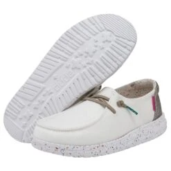 Wendy Youth - Disco White -Heydude Shoes SS22 W 130120227 WENDY YOUTH DISCO WHITE LEFT 3